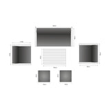 Riviera Retreat Outdoor Garden Set 13 - Light Grey