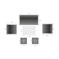 Riviera Retreat Outdoor Garden Set 13 - Light Grey