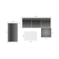 Riviera Retreat Outdoor Garden Set 16 - Light Grey
