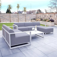 Riviera Retreat Outdoor Garden Set 16 - Light Grey