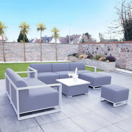 Riviera Retreat Outdoor Garden Set 17 - Light Grey