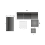 Riviera Retreat Outdoor Garden Set 26 - Light Grey