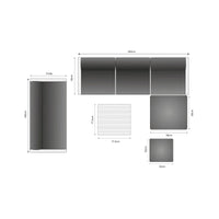 Riviera Retreat Outdoor Garden Set 26 - Light Grey