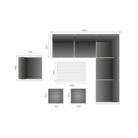 Riviera Retreat Outdoor Garden Set 28 - Light Grey
