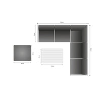 Riviera Retreat Outdoor Garden Set 29 - Dark Grey