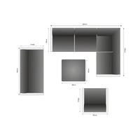 Riviera Retreat Outdoor Garden Set 3 - Light Grey