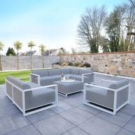 Riviera Retreat Outdoor Garden Set 3 - Light Grey