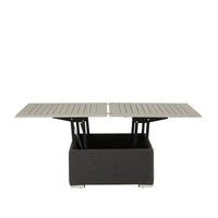 Riviera Retreat Pop Up Garden Table - Grey Top with Dark Grey Fabric