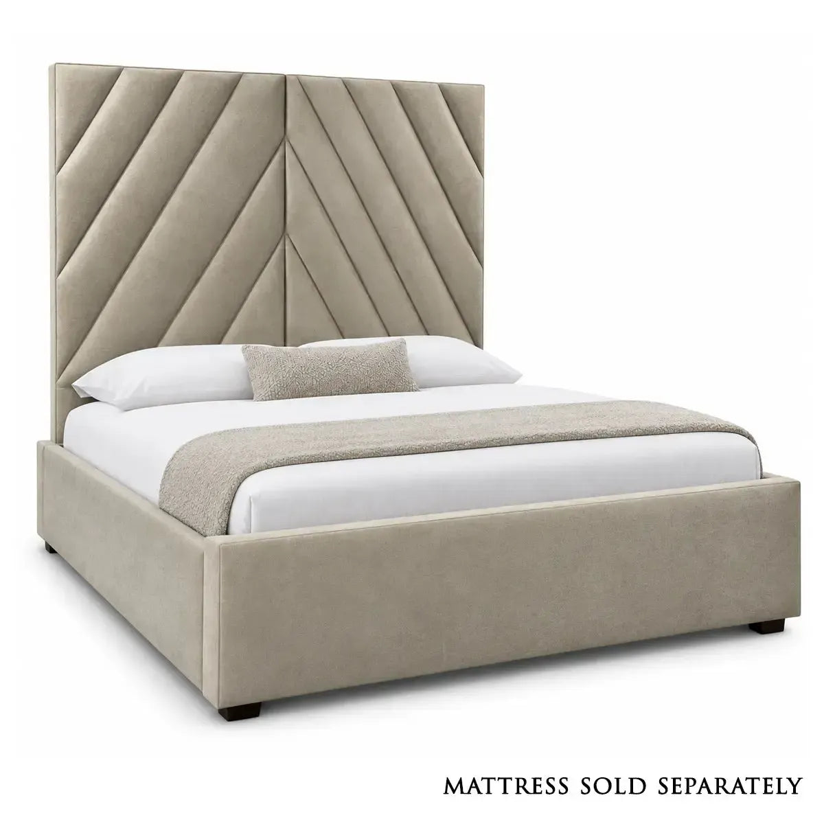 Romy King Size Bed in Oslo Stone