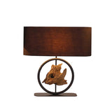 Root Table Lamp with Oval Lamp Shade