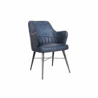 Rowan Leather Chair - Blue