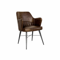 Rowan Leather Chair - Brown