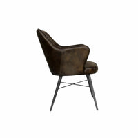 Rowan Leather Chair - Charcoal