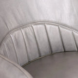 Rowan Leather Chair - Light Grey