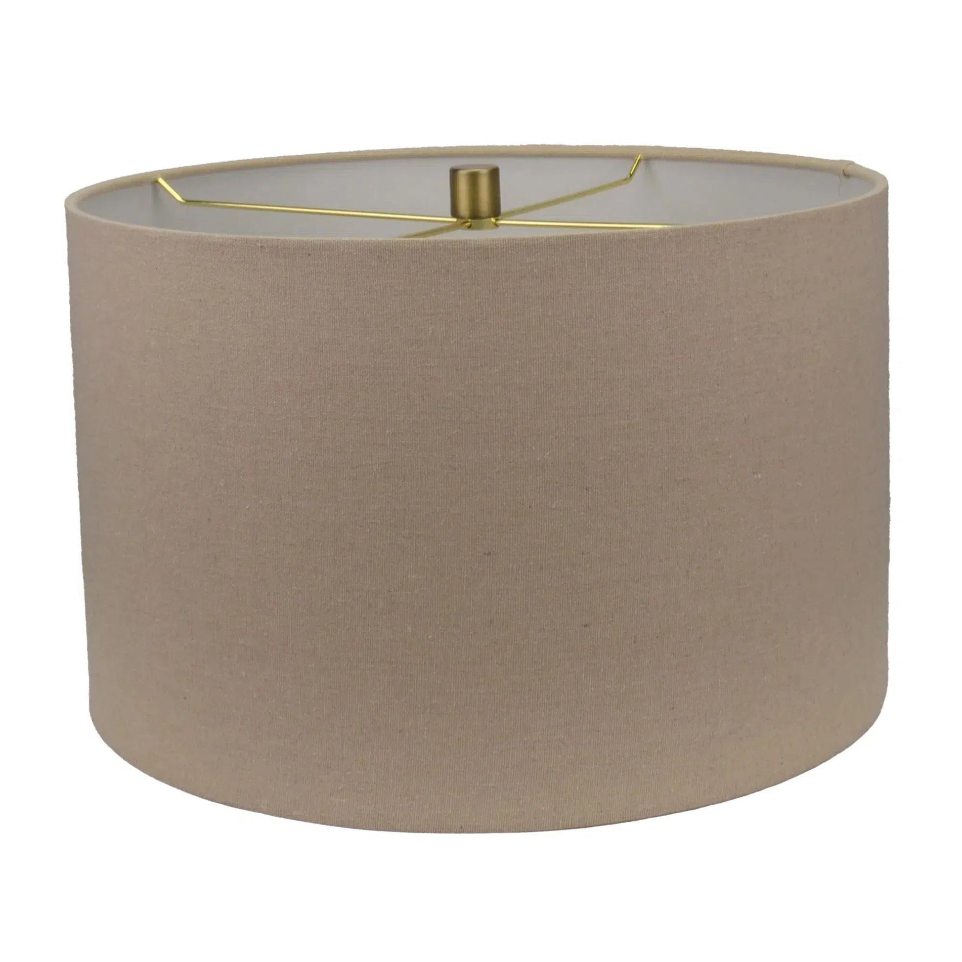 Sandshell Lamp with Oatmeal Linen Shade 1