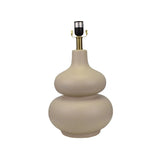 Sandshell Lamp with Oatmeal Linen Shade