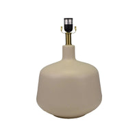 Sandshell Lamp with Oatmeal Linen Shade