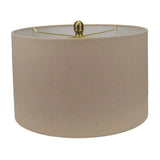 Sandshell Lamp with Oatmeal Linen Shade