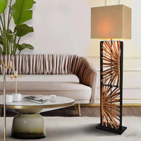 Sea Fan Floor Lamp with Rectangular Lamp Shade