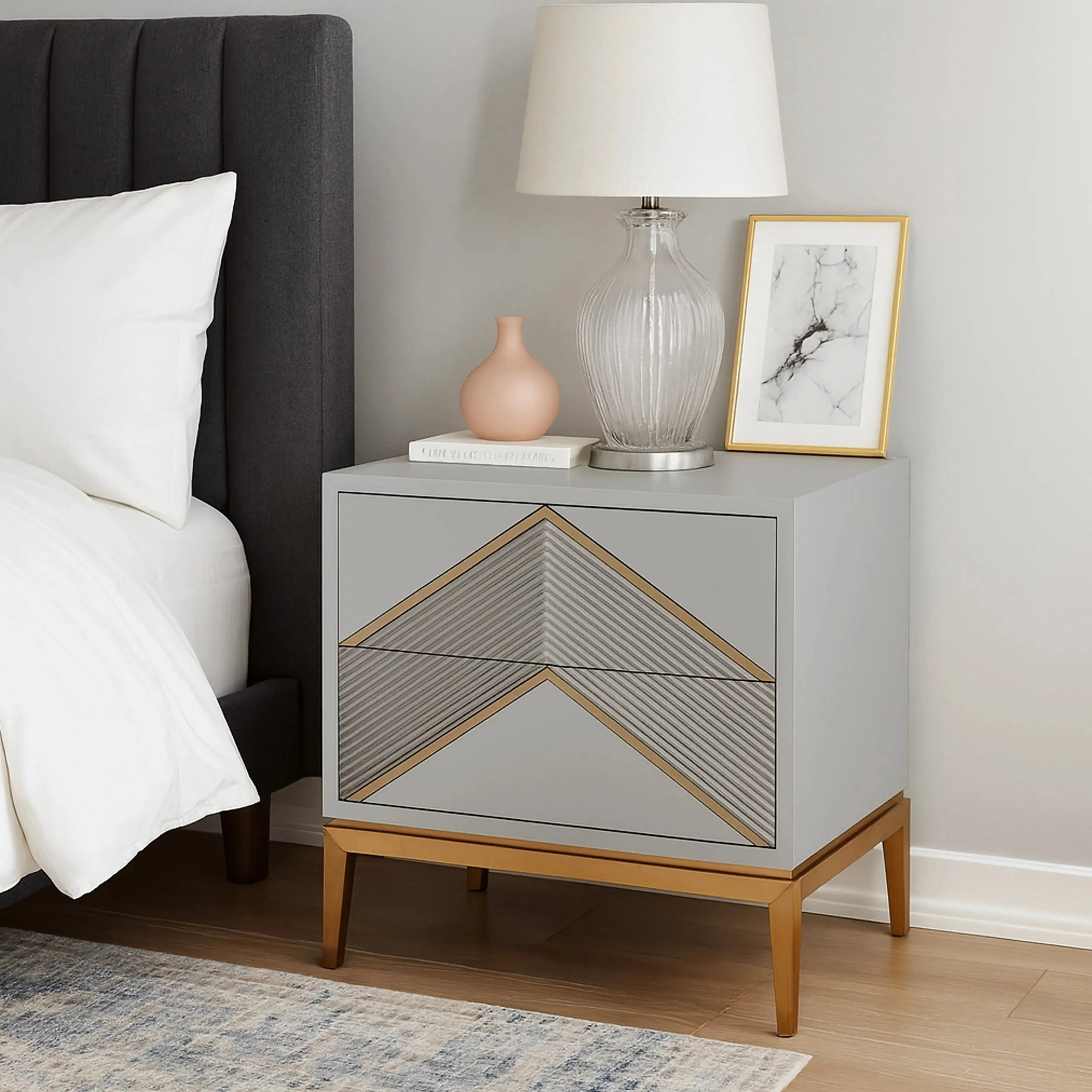 Seraphina - 2 Drawer Bedside