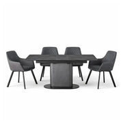 Shimmer Dining Table & 4 Sloane Dining Chairs