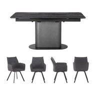 Shimmer Dining Table & Daria Dining Chair set