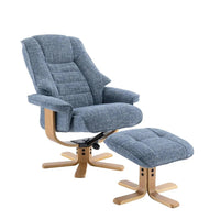 Sicily - Swivel Recliner Chair & Footstool