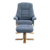 Sicily - Swivel Recliner Chair & Footstool