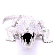 Silver Alligator Ornament