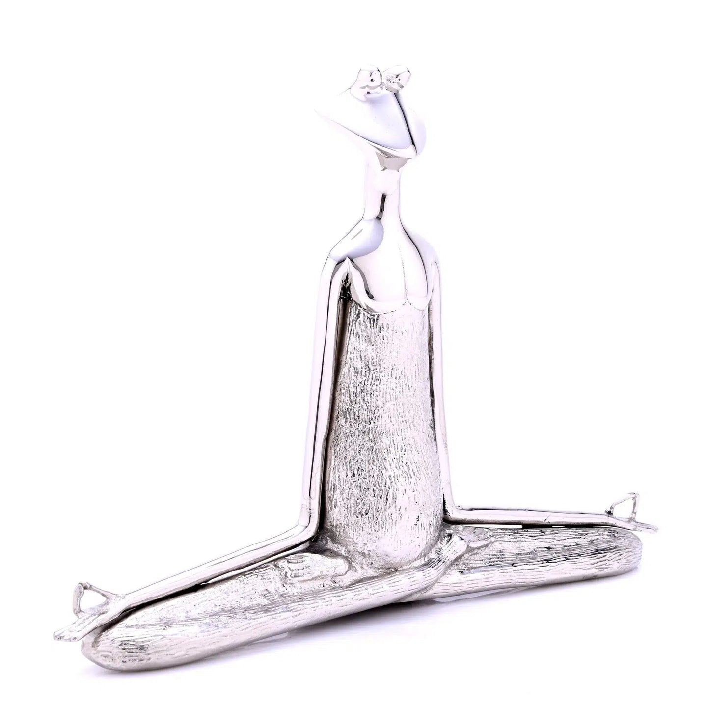 Silver Meditation Frog Ornament