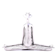 Silver Meditation Frog Ornament