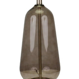 Smoke Lamp with Black Linen Shade