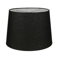 Smoke Lamp with Black Linen Shade