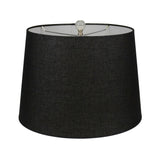 Smoke Lamp with Black Linen Shade