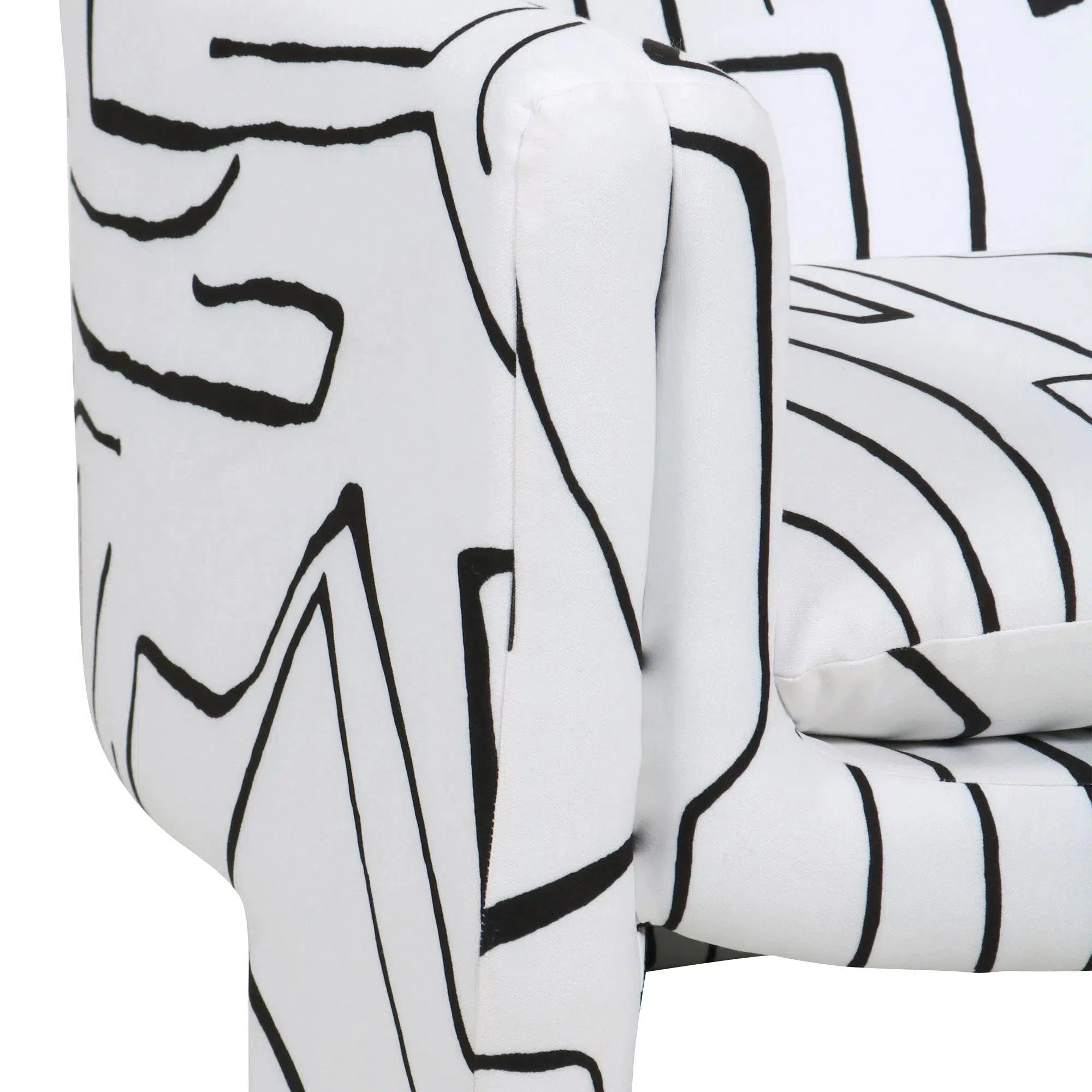 Sophia - Black and White Accent Chair