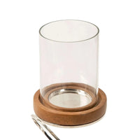 Steel Ring Candle Holder Nickel