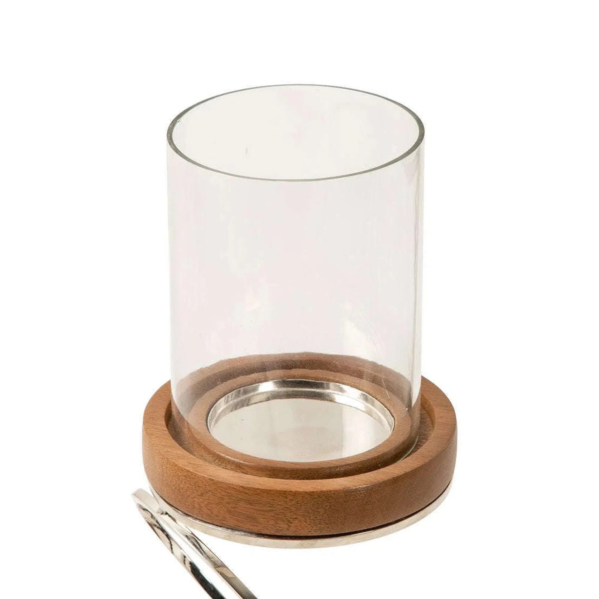 Steel Ring Candle Holder Nickel