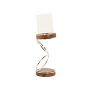 Steel Ring Candle Holder Nickel