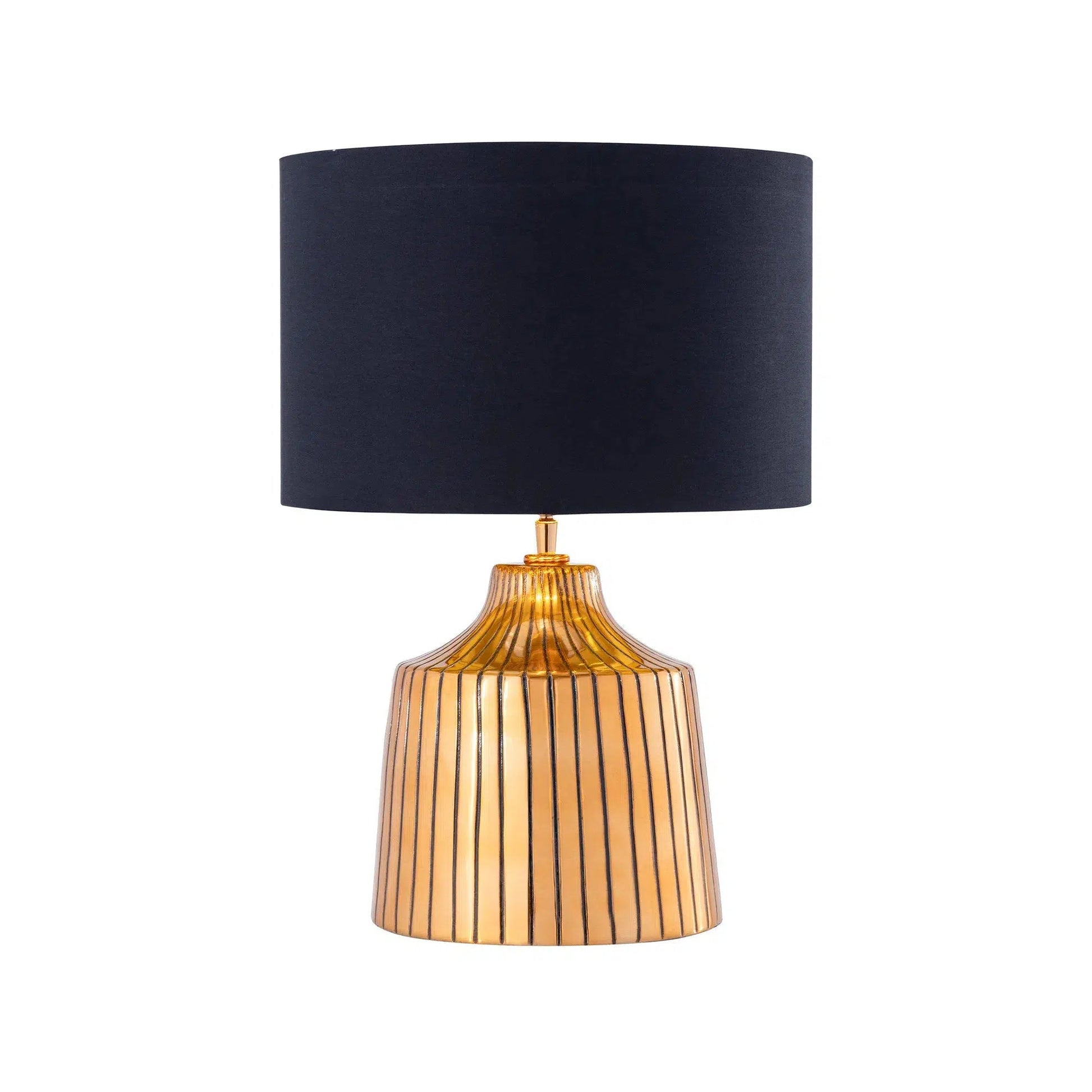 Textured Antique Gold Table Lamp