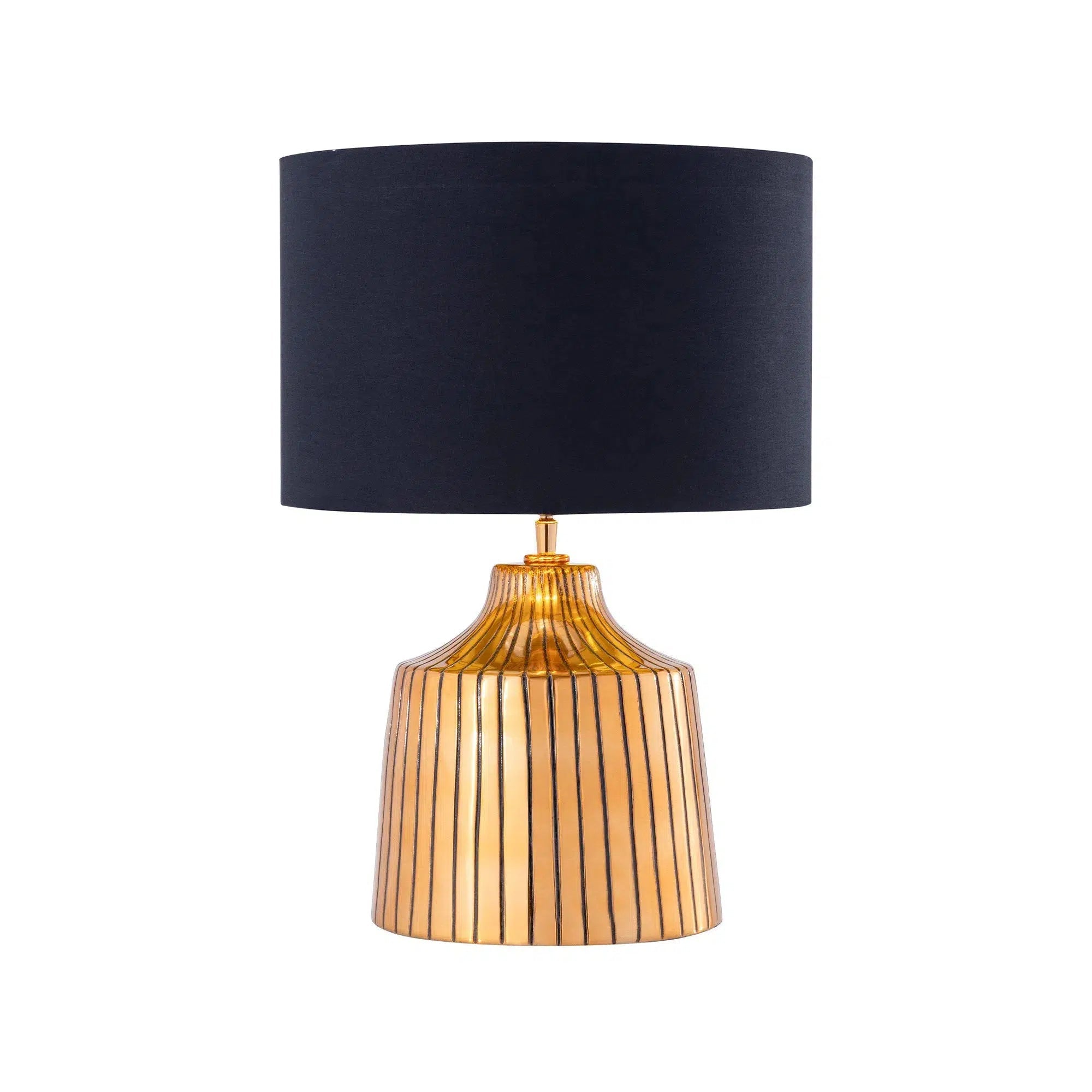 Textured Antique Gold Table Lamp