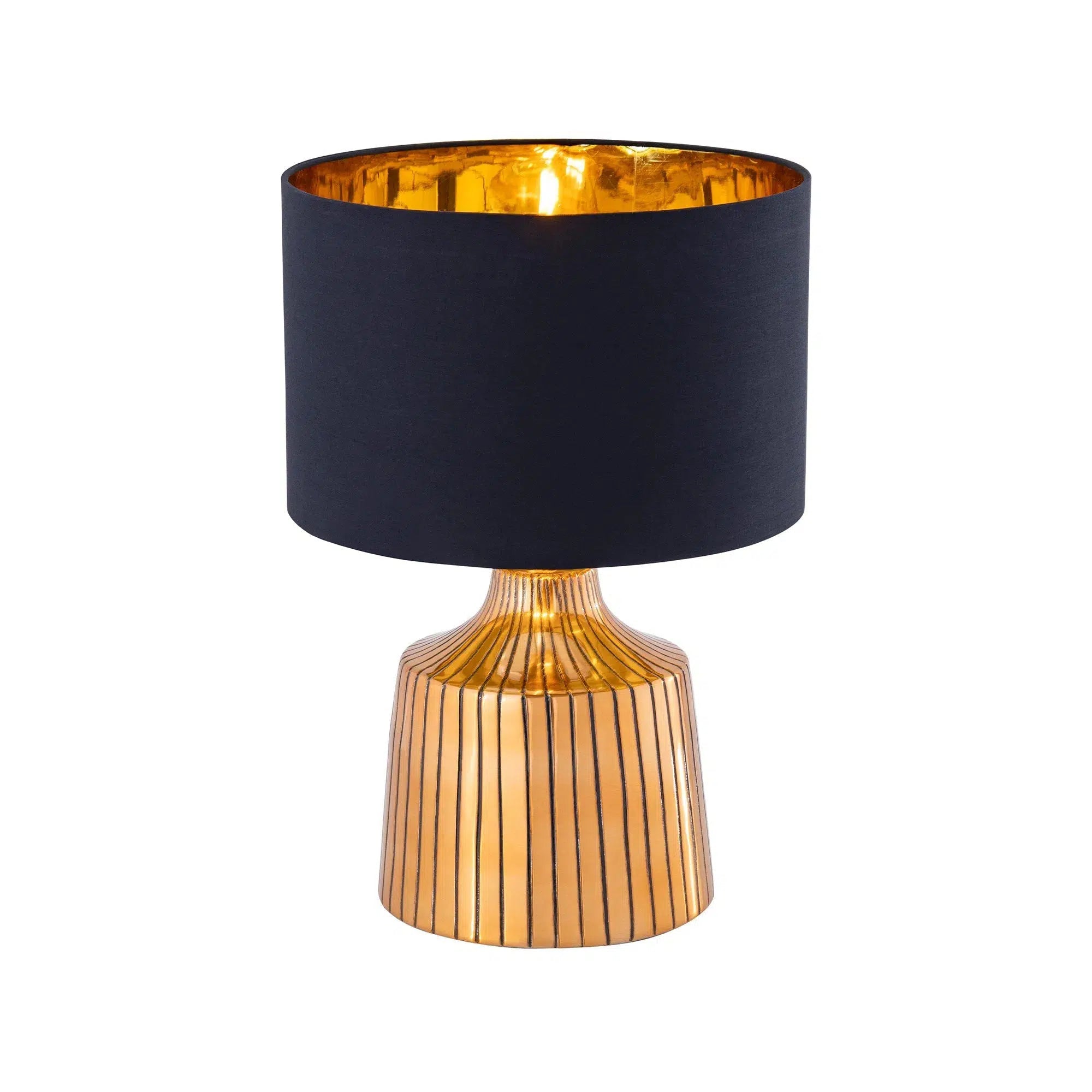 Textured Antique Gold Table Lamp