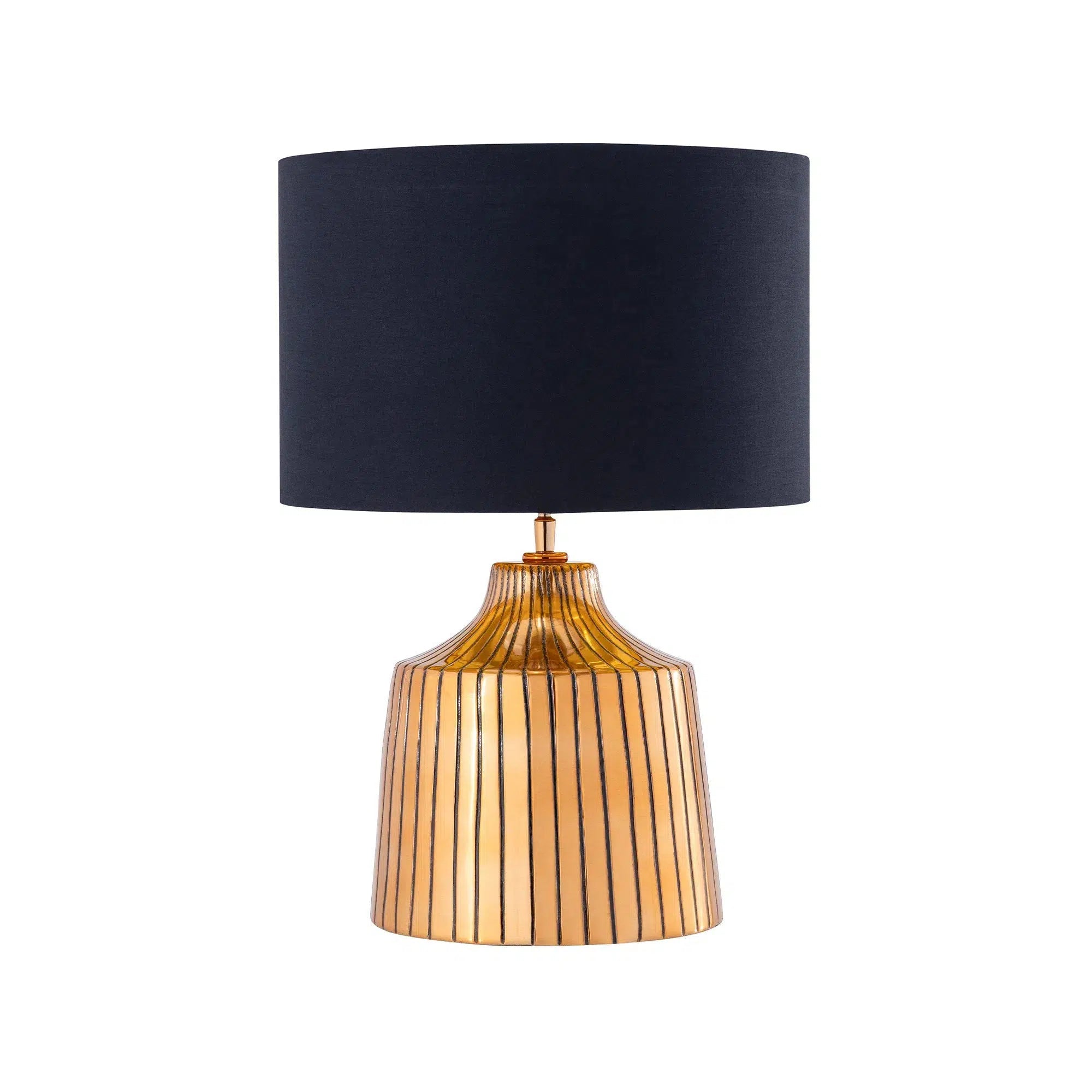 Textured Antique Gold Table Lamp