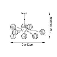 Theodore - 9 Light Pendant