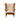 Tobias - Fluted Wing Accent Chair in Leather and Wool (Combi 4)