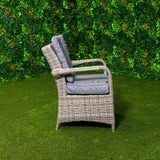 Valentina - Bridge Arm Dining Chair - Grey