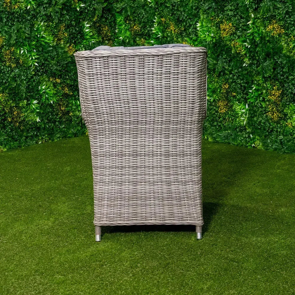 Valentina - Winged Dining Chair - Grey