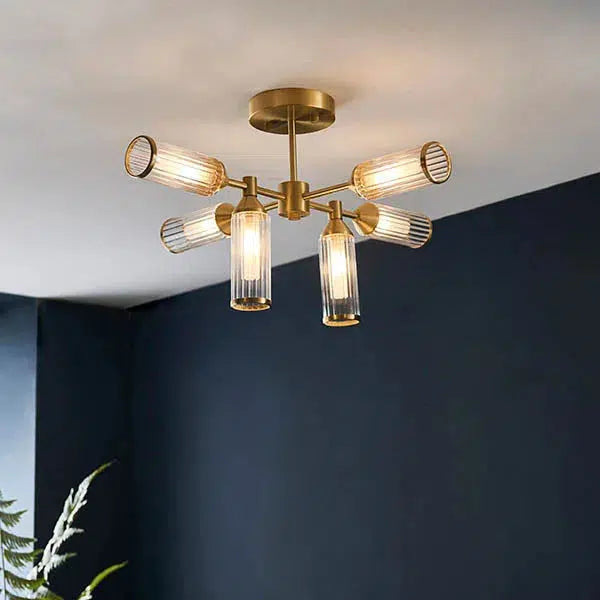 Venus - 6 Light Semi-Flush