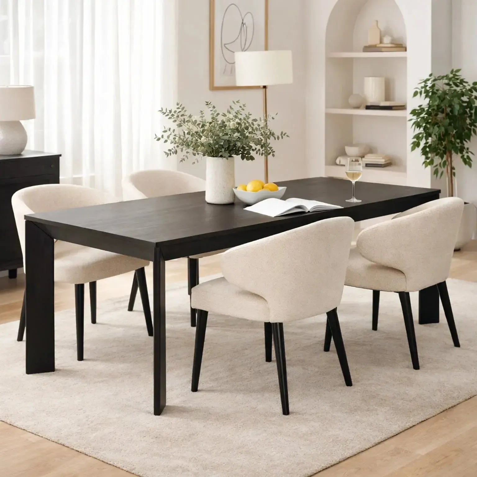 Villa Dining Table & 4 Imogen Chairs