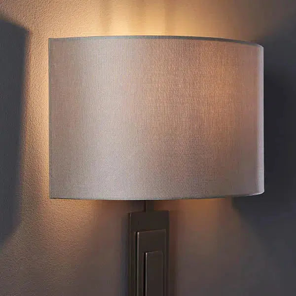 Violeta - Flat Panel Wall Light With Mink Shade