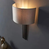 Violeta - Flat Panel Wall Light With Mink Shade